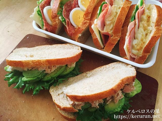 【カントリーフレンチホールウィートブレッドで作るサンドイッチ弁当